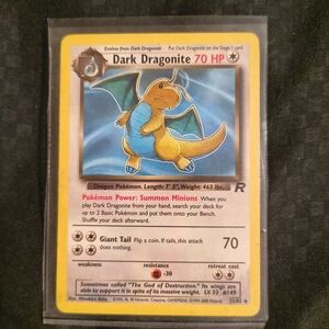 Pokemon Dark Dragonite Card 22/82 non holo"